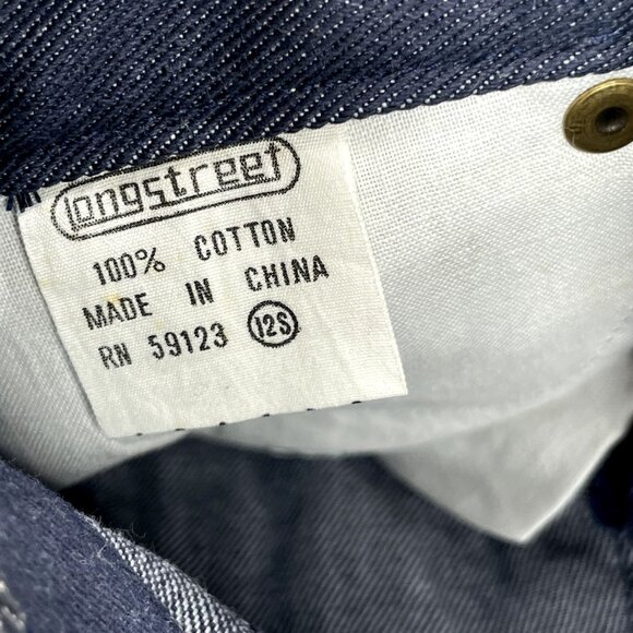 NWT Vintage 1970s Longstreet Dark Wash Denim Embroidered Jeans 12S / 23.5" - 24" - Picture 6 of 16